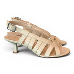 Sandalo gabbia pelle latte Isabelle Paris 