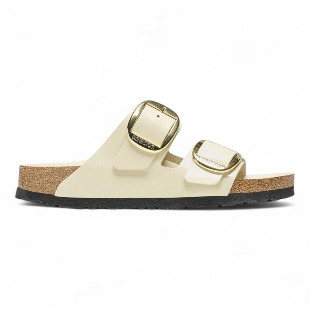 Ciabatta Arizona Big Buckle Shine Ecru  Birkenstock 1021476 