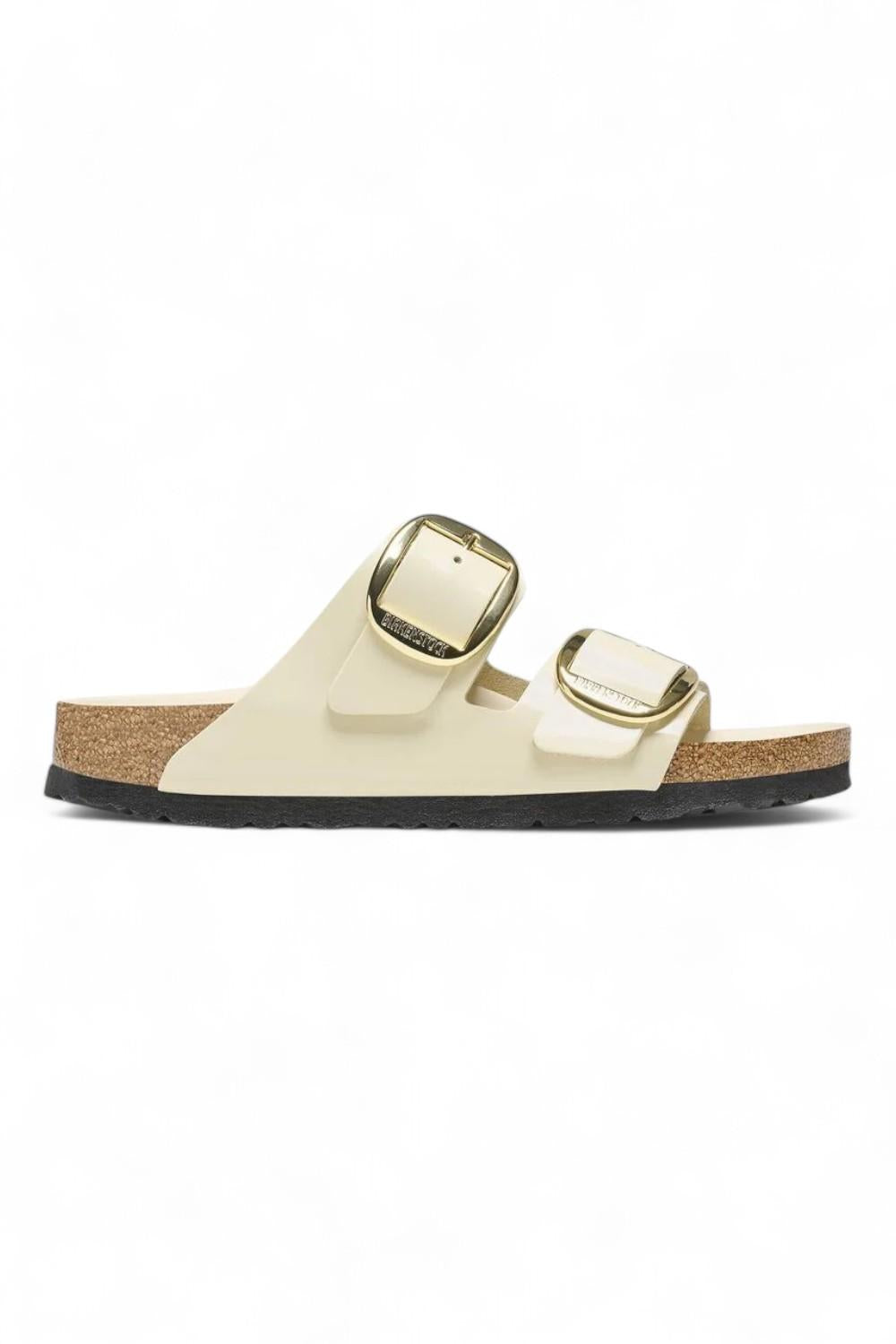 Ciabatta Arizona Big Buckle Shine Ecru  Birkenstock 1021476 