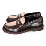 Mocassino abrasivato marrone crema Anima 