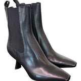 Stivaletto beatles T60 pelle nera Elisa Lanci<BR/> 