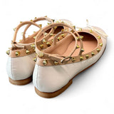 Ballerina cintini e borchie white The Icona 