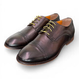 Allacciato derby pelle testa di moro F.lli Rennella<BR/> 