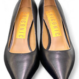 Decolté vitello nero tacco grosso CHICONIC<BR/> 