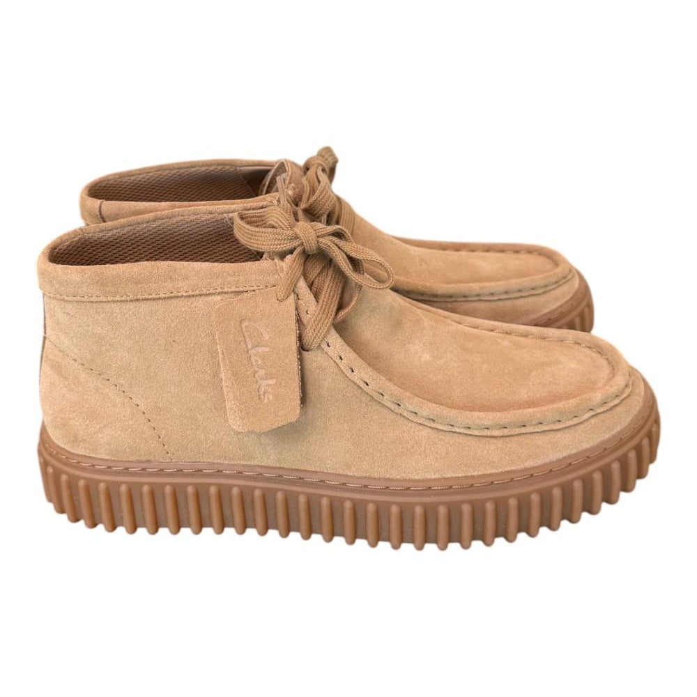Polacco uomo Torhill Hi Dark sand suede Clarks<BR/> 