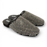 Sabot strass nero argento Bibi Lou 