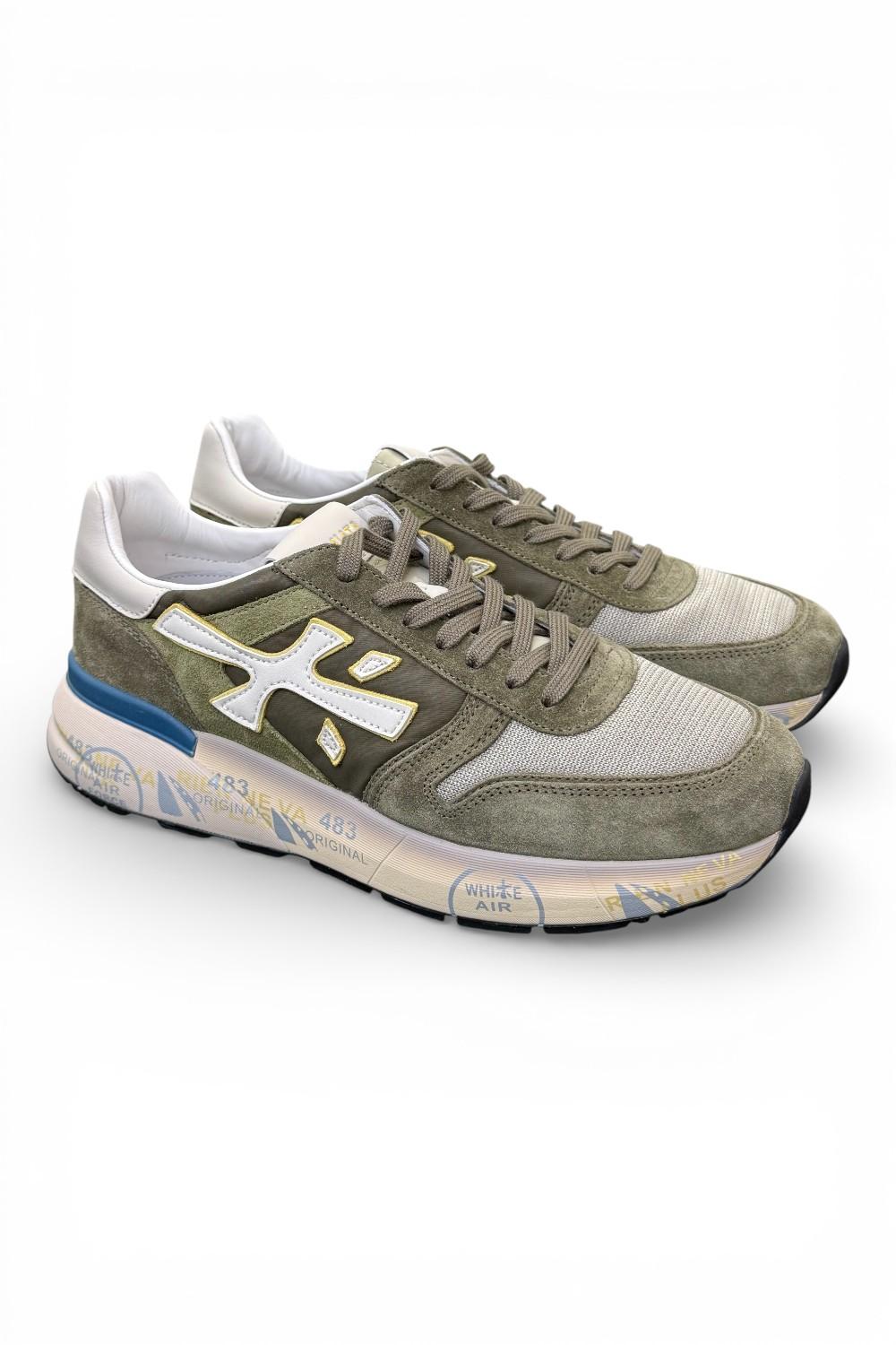 Sneaker uomo Mick 8086 Premiata verde grigio 
