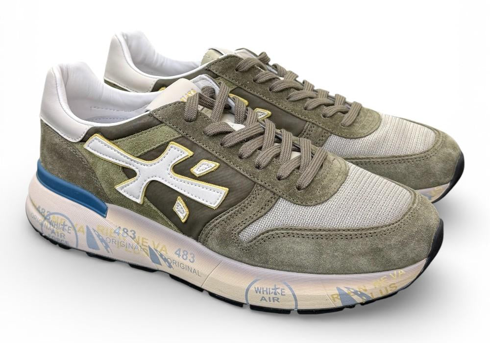 Sneaker uomo Mick 8086 Premiata verde grigio 