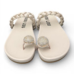Ciabatta infradito anello strass perla Bibi Lou 