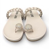 Ciabatta infradito anello strass perla Bibi Lou 