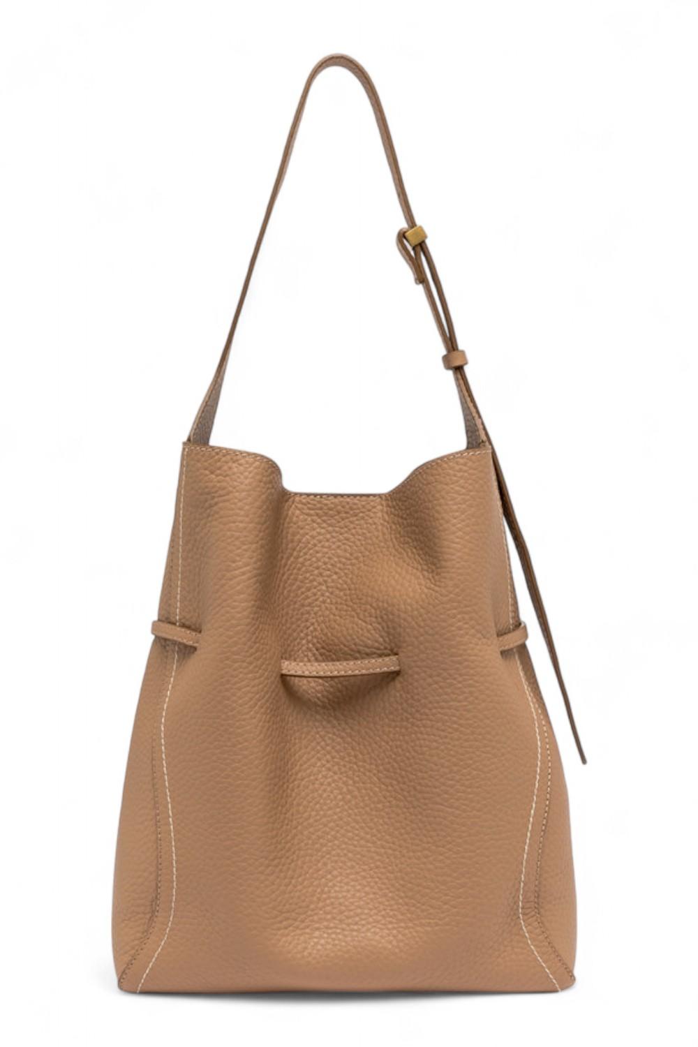 Secchiello Sienna pelle cuoio Gianni Chiarini<BR/> 