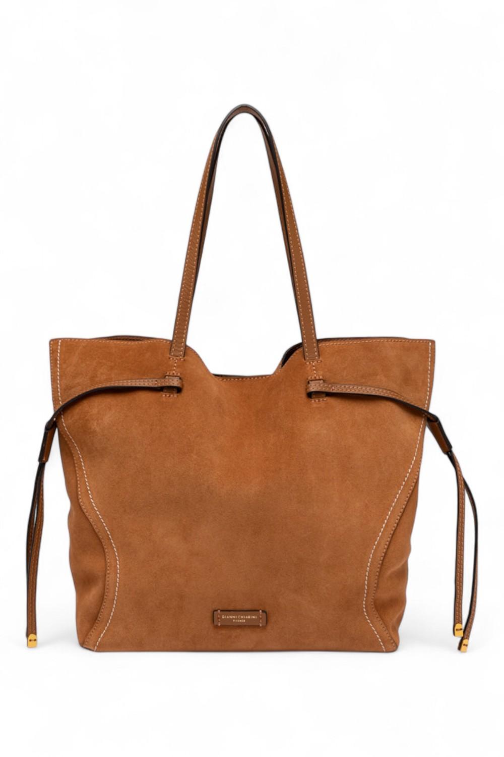Shopping Violette suede caramel Gianni Chiarini<BR/> 