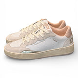 Sneaker bianca beige rosa basket Crime London 