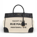 Shopping Riviera Tote bag beige black Rue Madam 