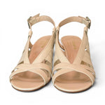 Sandalo gabbia pelle latte Isabelle Paris 