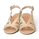 Sandalo gabbia pelle latte Isabelle Paris 