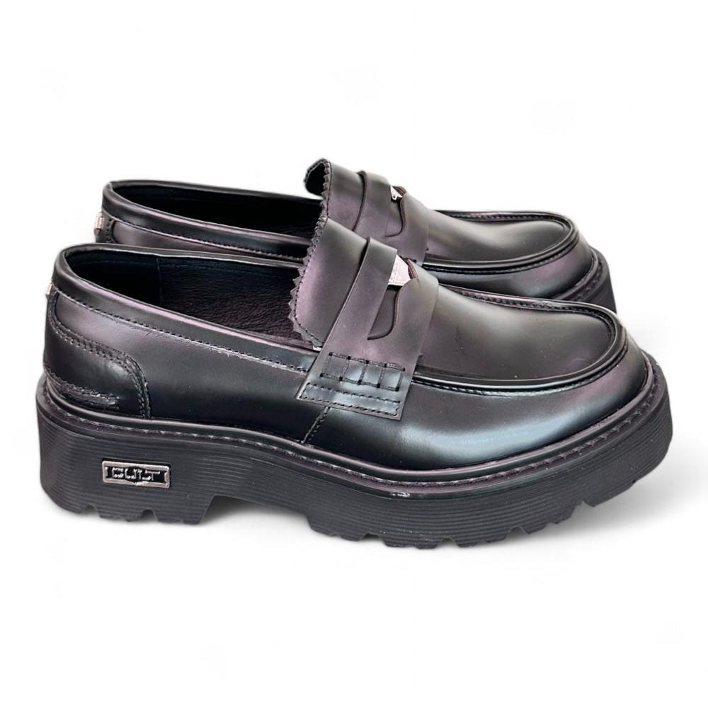 Mocassino penny gomma nero Cult 