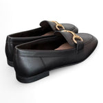 Mocassino accessorio pelle nera Francesco B.<BR/> 