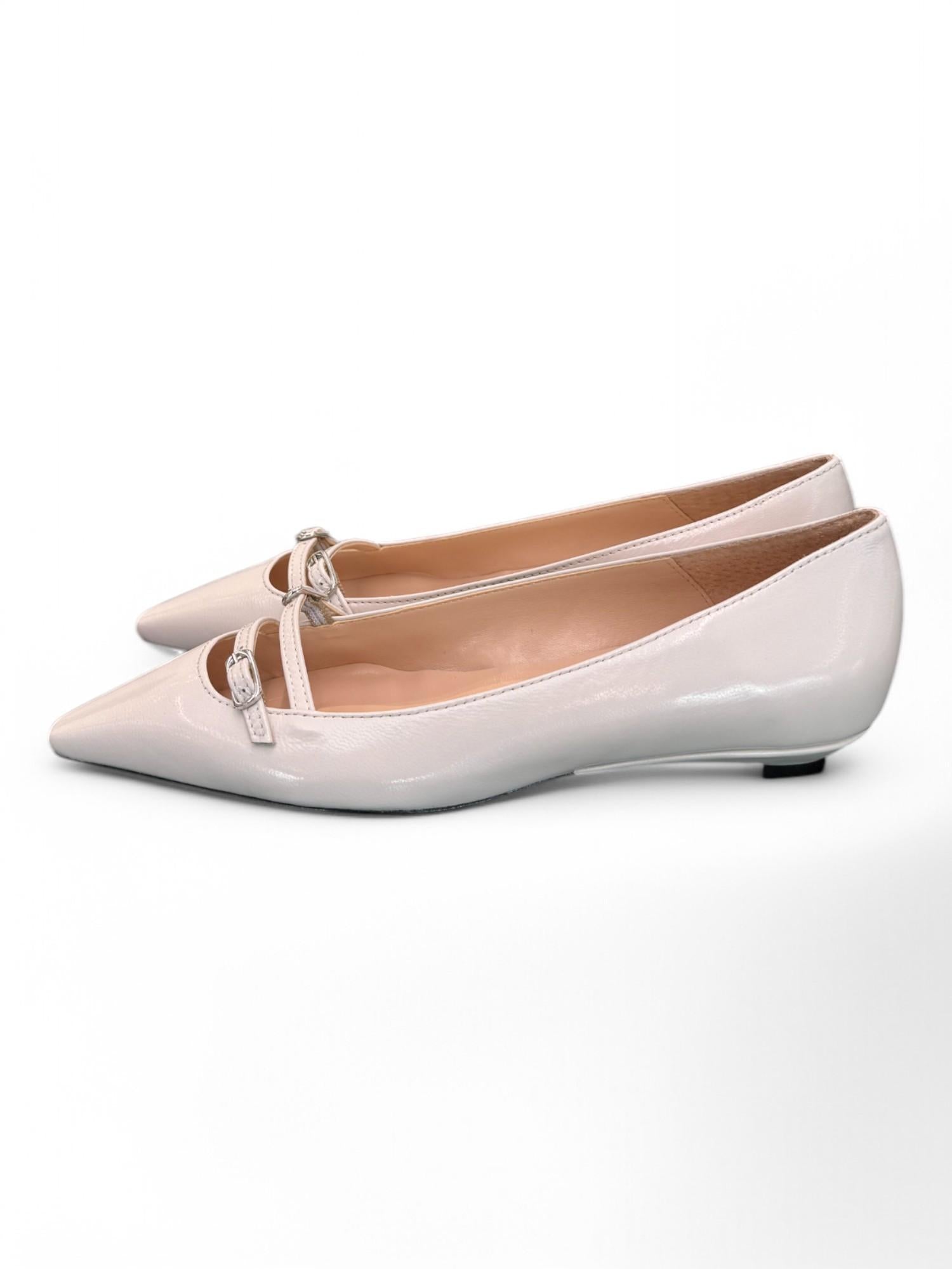 Ballerina cintino pelle sasso flat Les Autres<BR/> 
