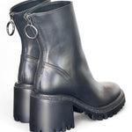 Stivaletto donna nero zip tacco 60 Target<BR/> 