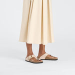 Ciabatta Gizeh Big Buckle shine beige Birkenstock 1026550 