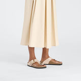 Ciabatta Gizeh Big Buckle shine beige Birkenstock 1026550 
