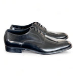 Scarpa allacciata liscia nera cerimonia 