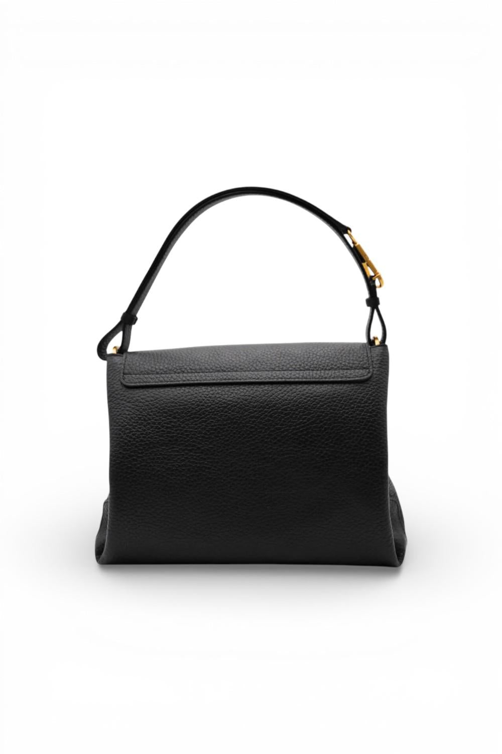 Postino Cecile pelle nera Gianni Chiarini<BR/> 
