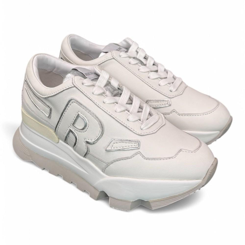 Sneaker donna Rucoline bianca argento 