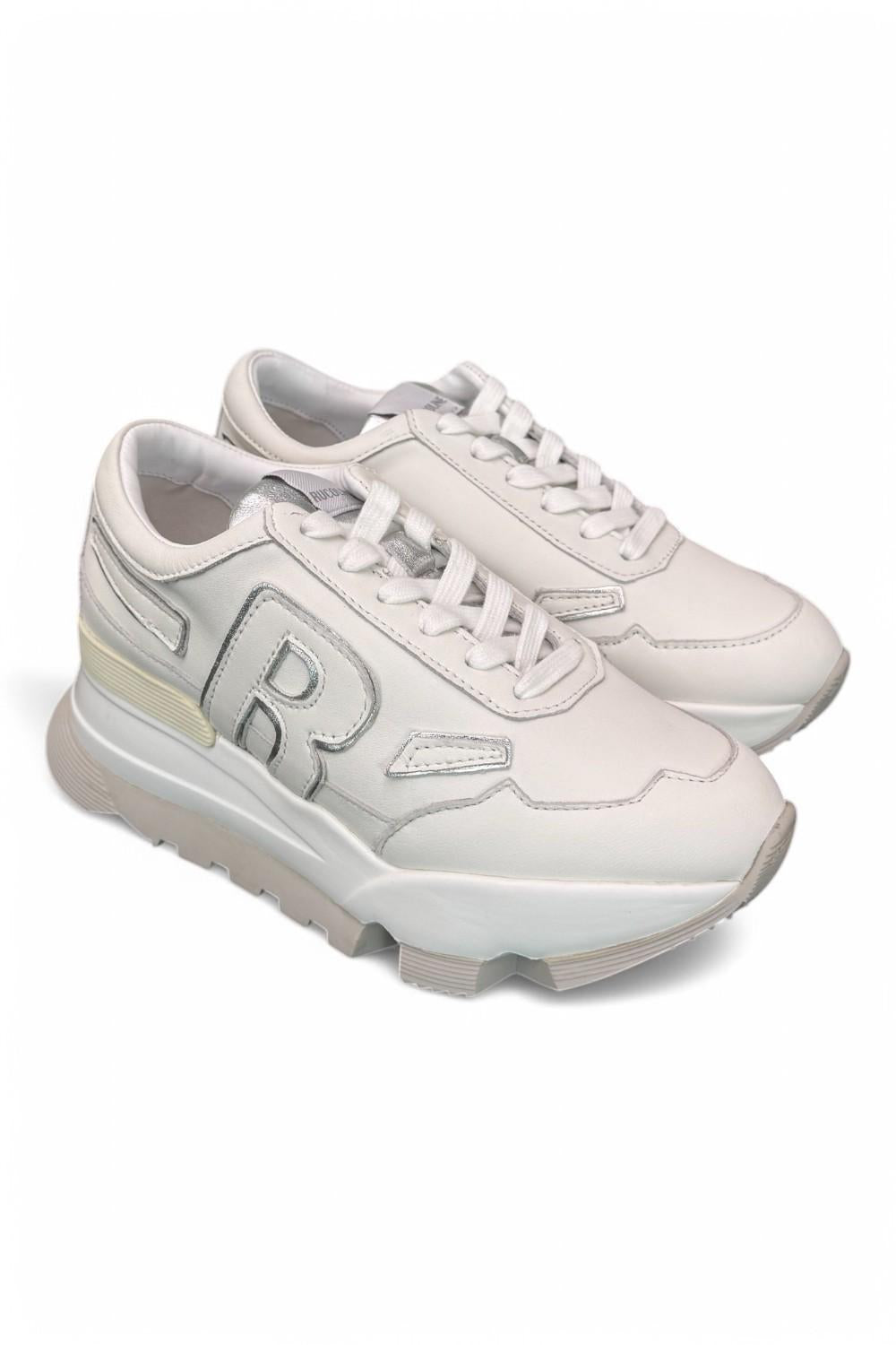 Sneaker donna Rucoline bianca argento 