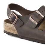 Sandalo Milano pelle Habana testa di moro Birkenstock 