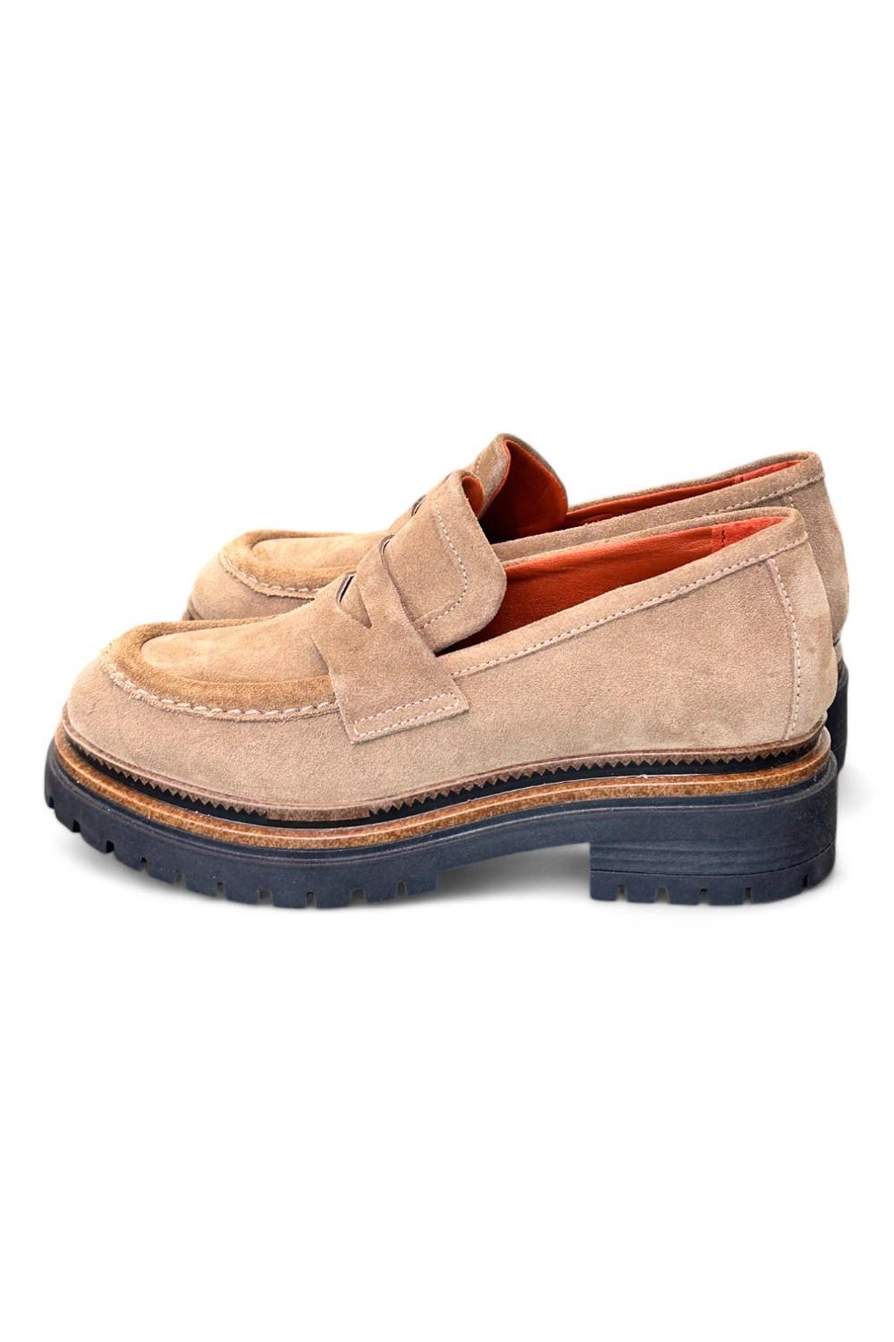 Mocassino donna suede beige Mjus<BR/> 