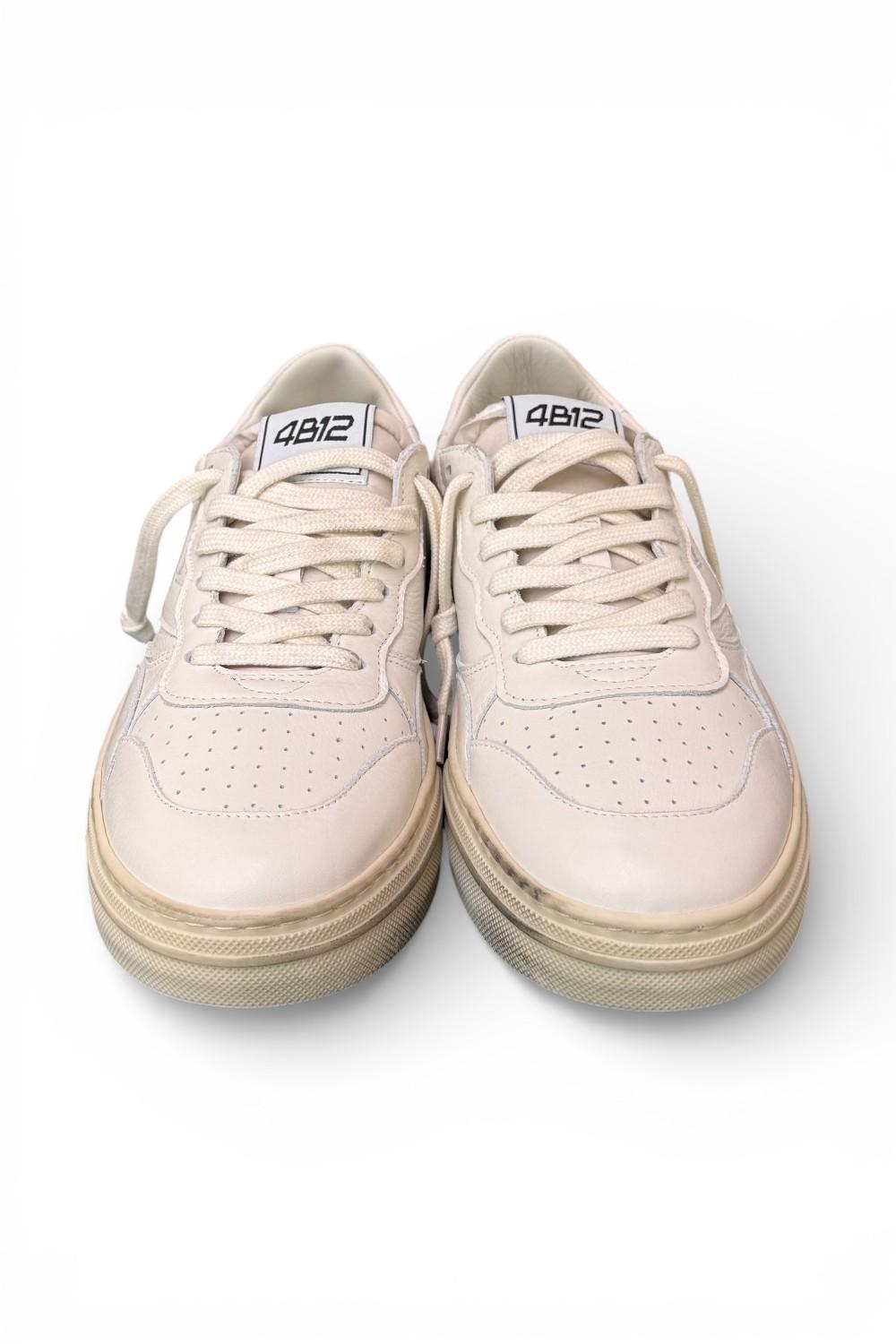 Sneaker uomo 4B12 Hyper U3000 bianca 