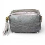Borsina camera case pelle argento 
