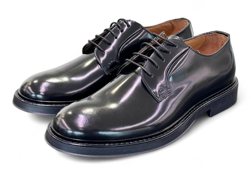 Scarpa allacciata liscia gomma Franco Fedele 