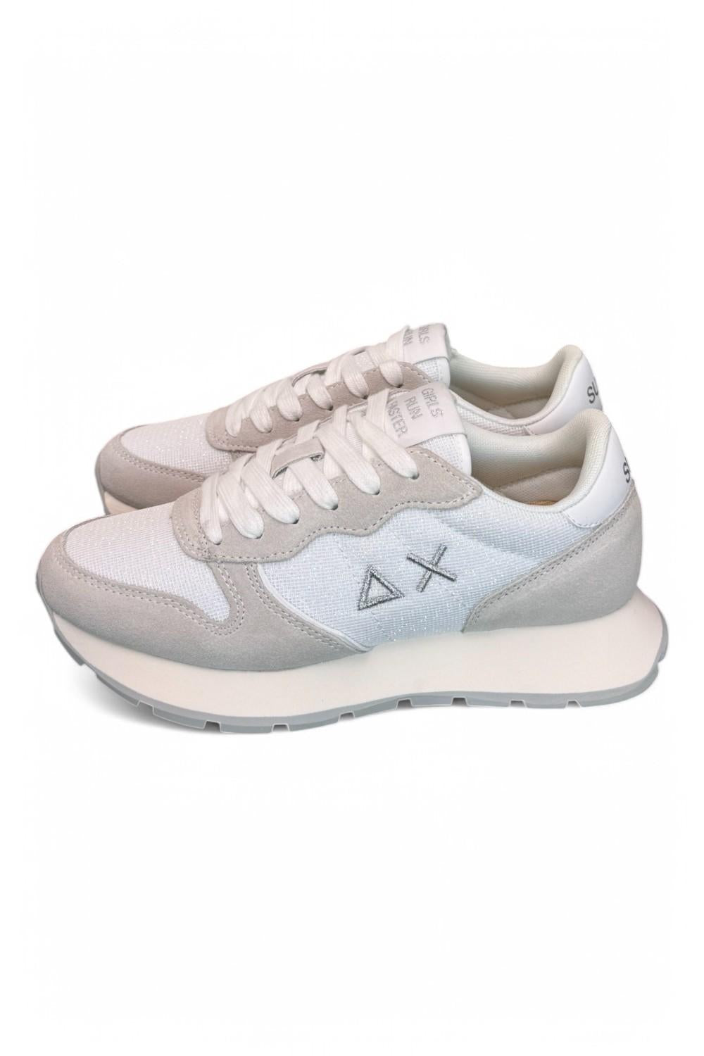 Sneaker donna SUN 68 ALLY glitter white 