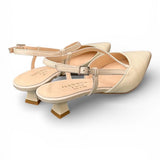 Slingback cintino pelle panna Isabelle Paris 