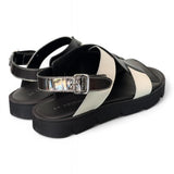 Sandalo asimmetrico nero Le Bohemien 