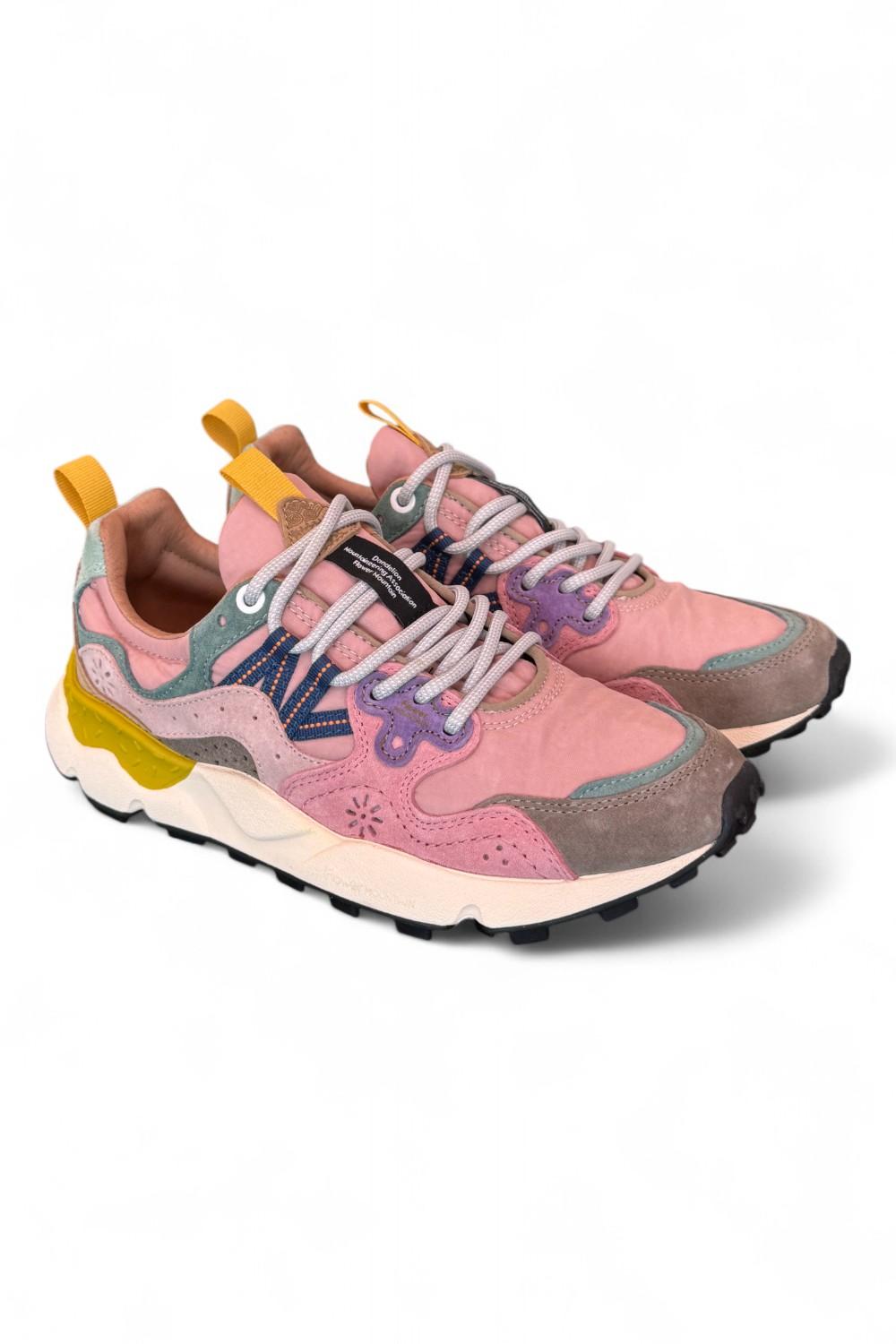 Sneaker donna Flower Mountain Yamano 3 2B22 grey cipria light pink 