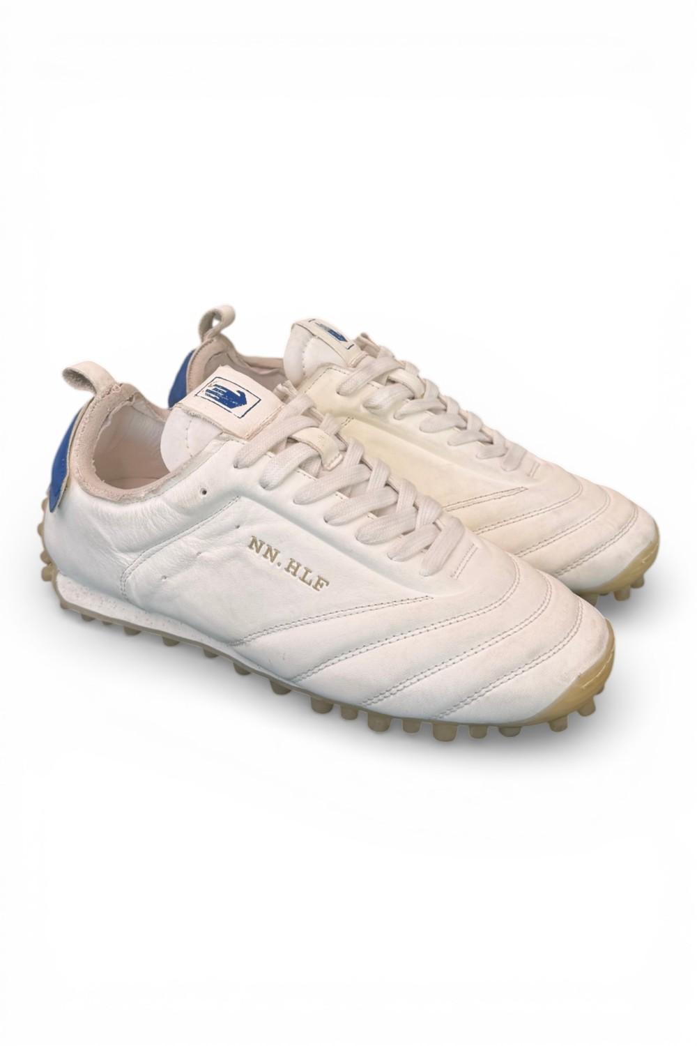 Sneaker sokker pelle bianca blu Nine an Half<BR/> 