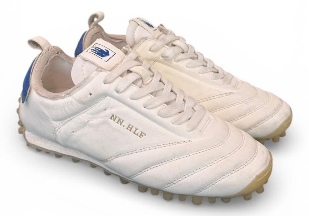 Sneaker sokker pelle bianca blu Nine an Half<BR/> 