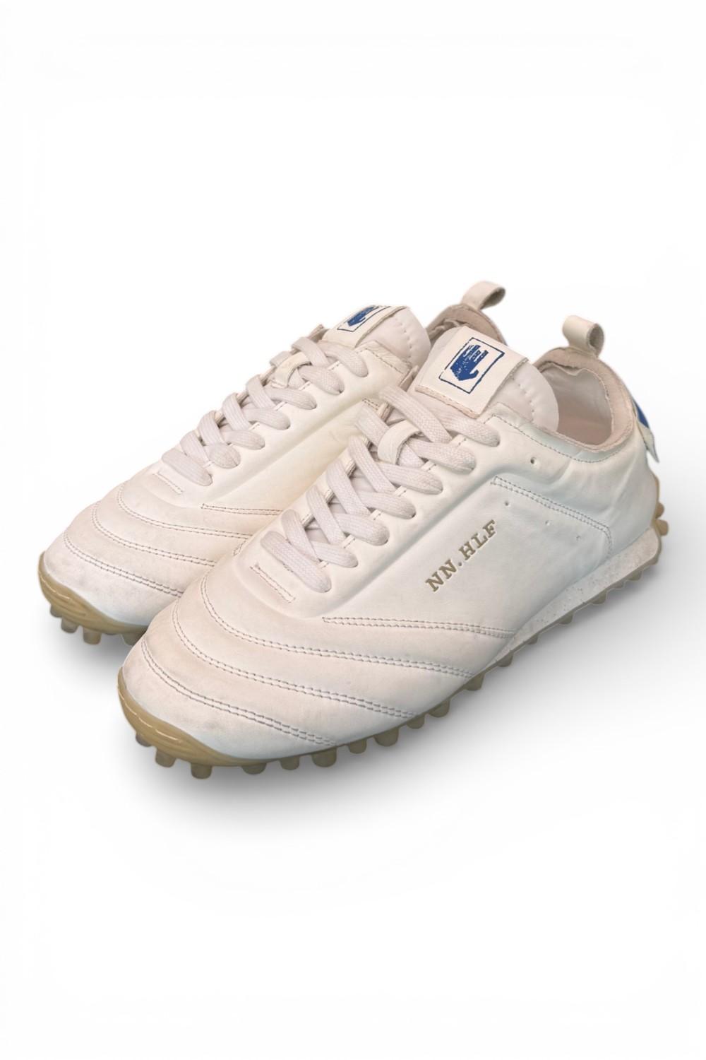 Sneaker sokker pelle bianca blu Nine an Half<BR/> 