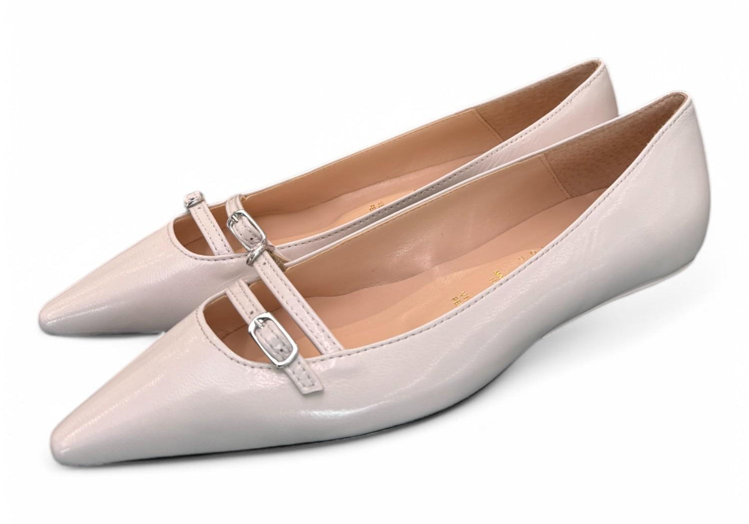 Ballerina cintino pelle sasso flat Les Autres<BR/> 