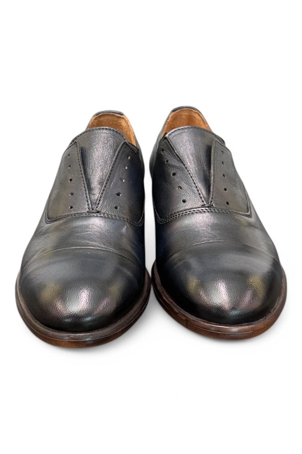 Scarpa uomo no-lace blu F.lli Rennella puntale 