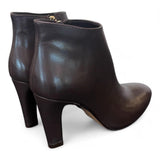 Stivaletto zip T80 pelle marrone Elisa Lanci<BR/> 