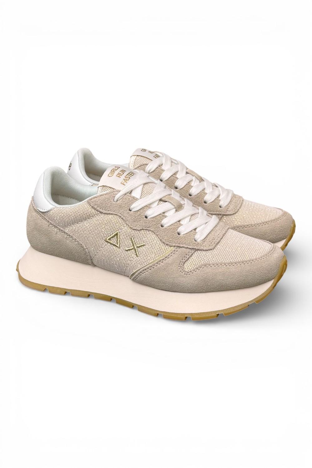 Sneaker donna Sun 68 Ally glitter beige oro 