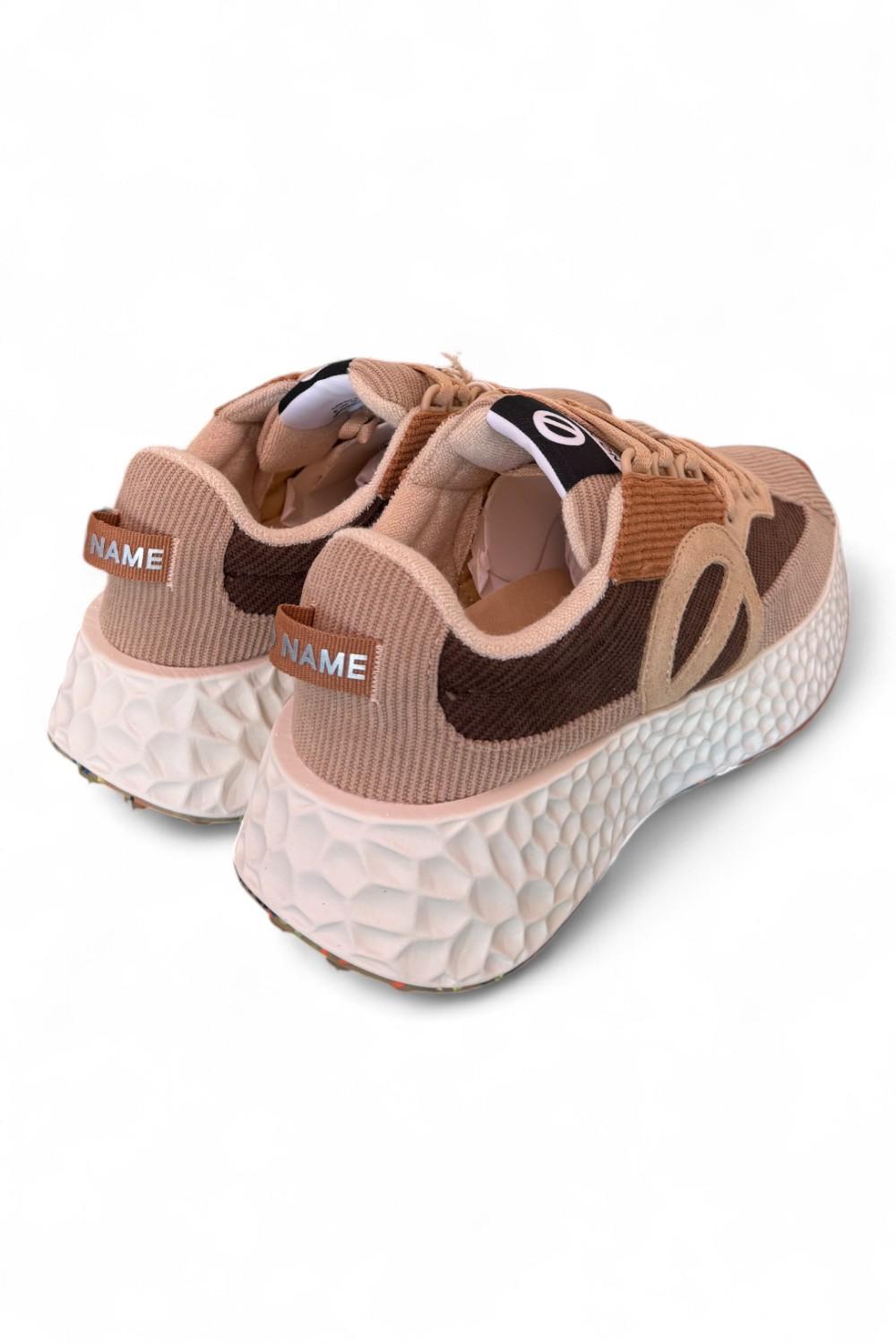 Sneaker donna Carter No Name velluto multicolor marrone 