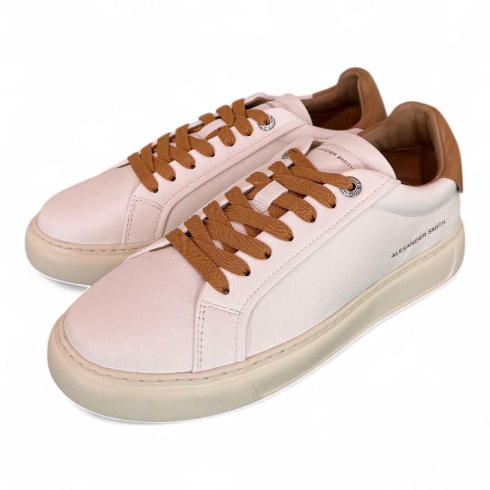 Sneaker uomo Soho white mustard Alexander Smith<BR/> 