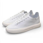 Sneaker uomo pelle bianca taglio vivo Stokton<BR/> 