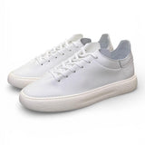 Sneaker uomo pelle bianca taglio vivo Stokton<BR/> 